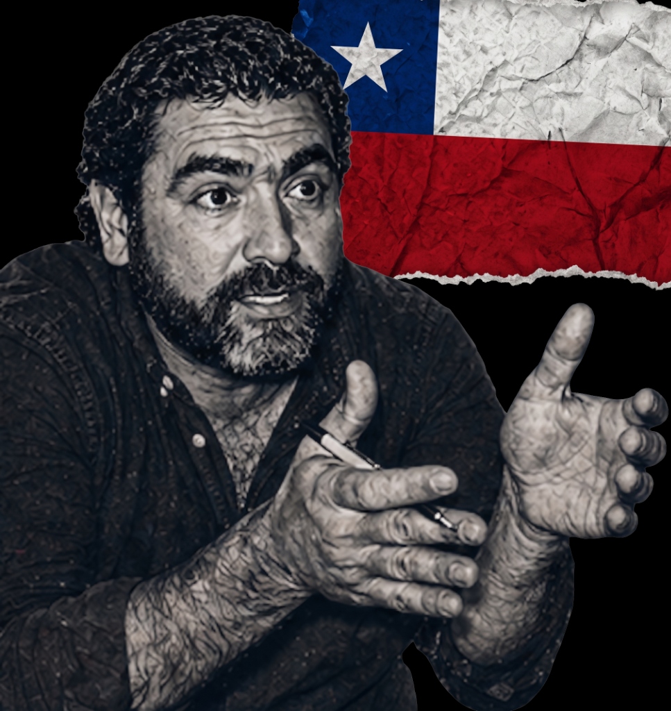 Fernando Calmell del Solar con Bandera